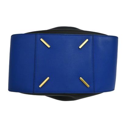 Loewe Hammock Leather, Blue, Leather, Handbag