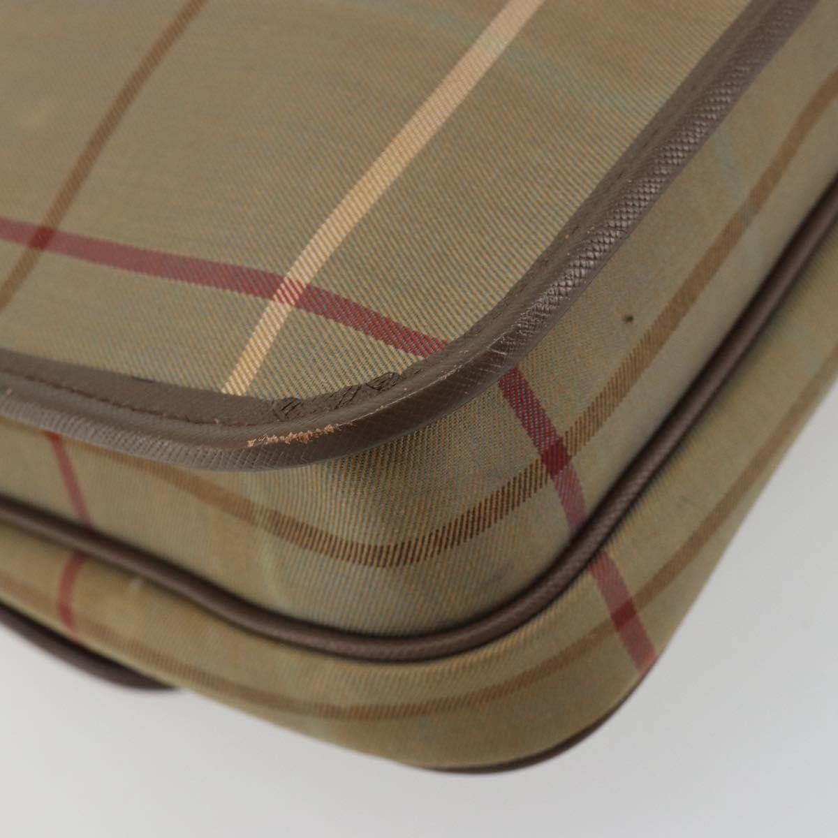 Burberry Nova Check Canvas and Leather, Brown, Canvas, Handbag