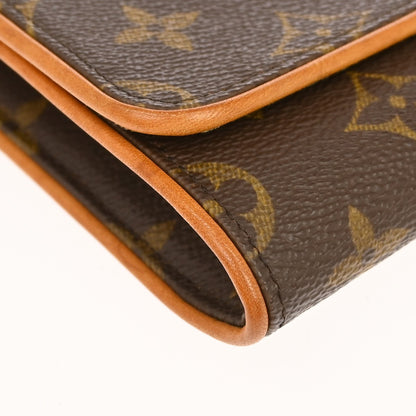 Louis Vuitton Twin Monogram Canvas, Brown, Canvas, Clutch