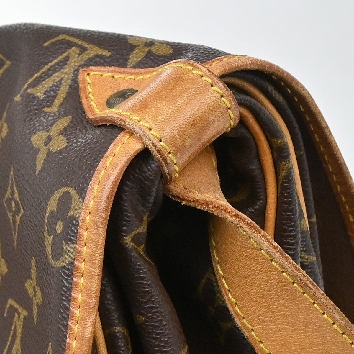 Louis Vuitton Saumur Monogram Canvas, Brown, Canvas, Shoulder Bag