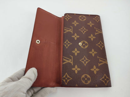 Louis Vuitton Sarah Monogram Canvas, Brown, Canvas, Clutch