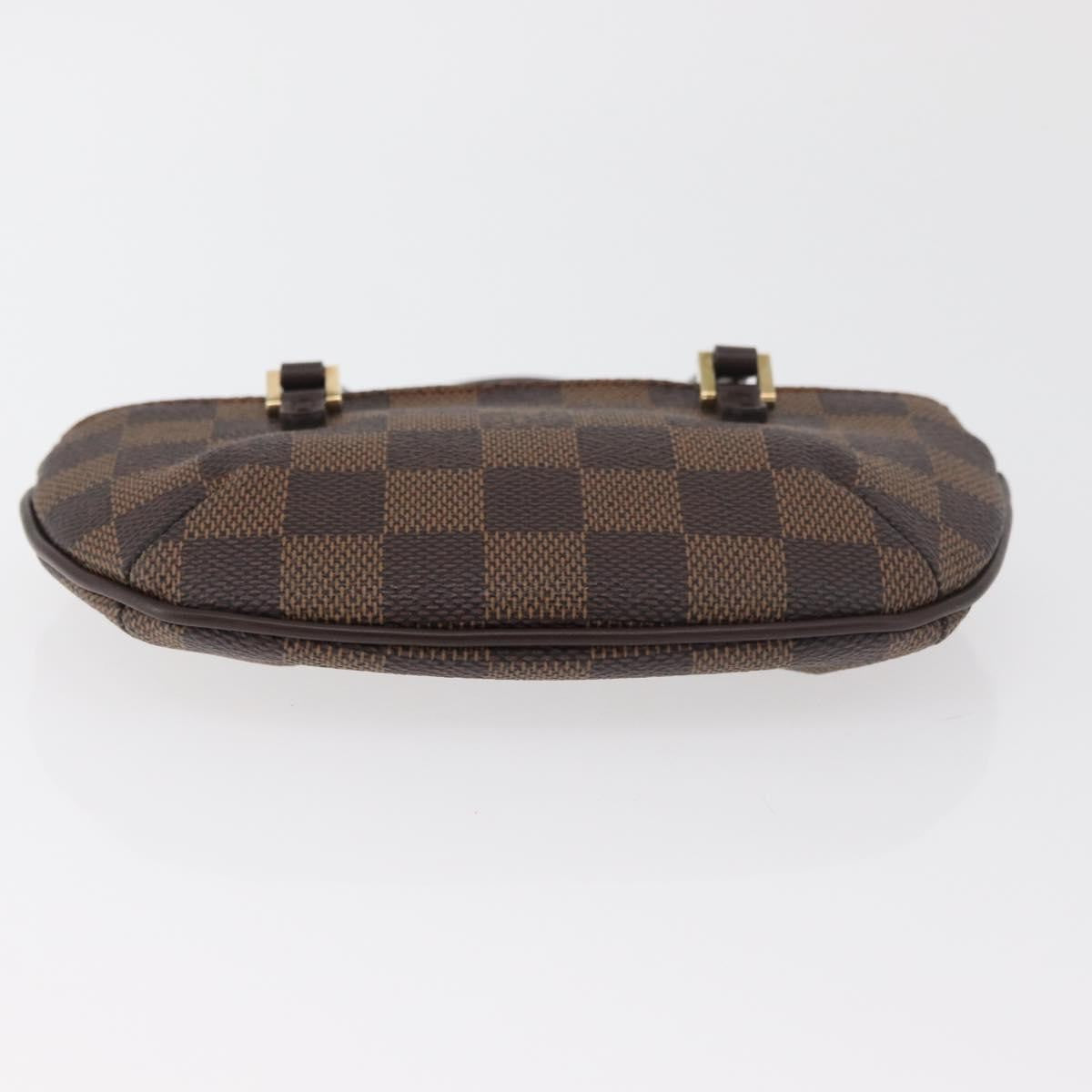 Louis Vuitton Manosque Pochette Damier, Brown, Canvas, Clutch