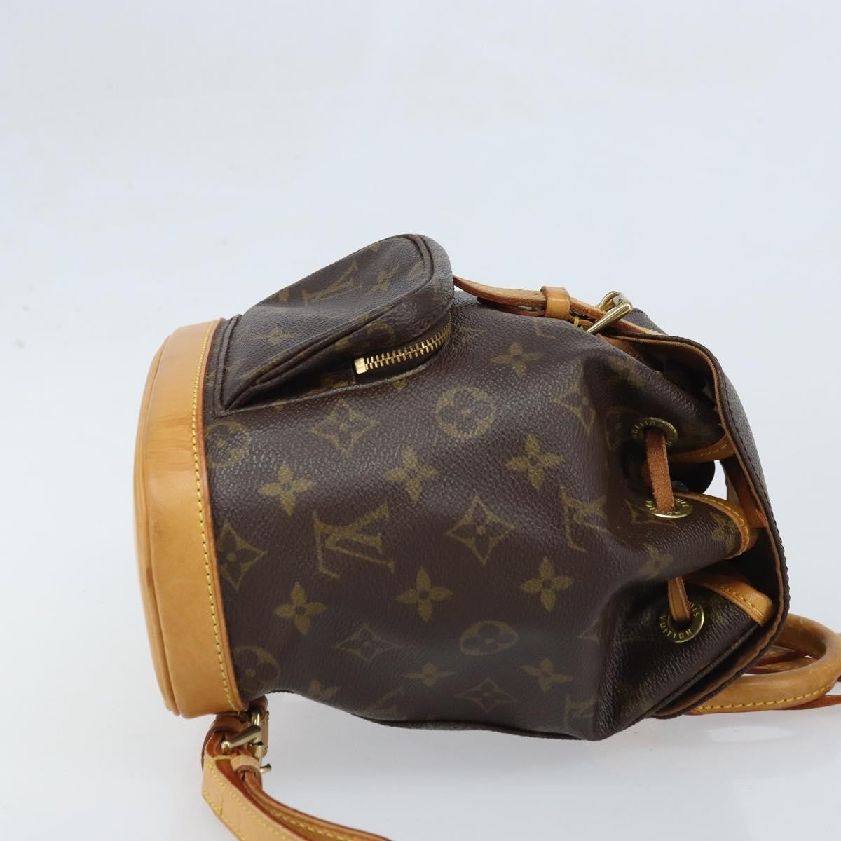 Louis Vuitton Vintage Montsouris Monogram Canvas, Brown, Canvas, Backpack