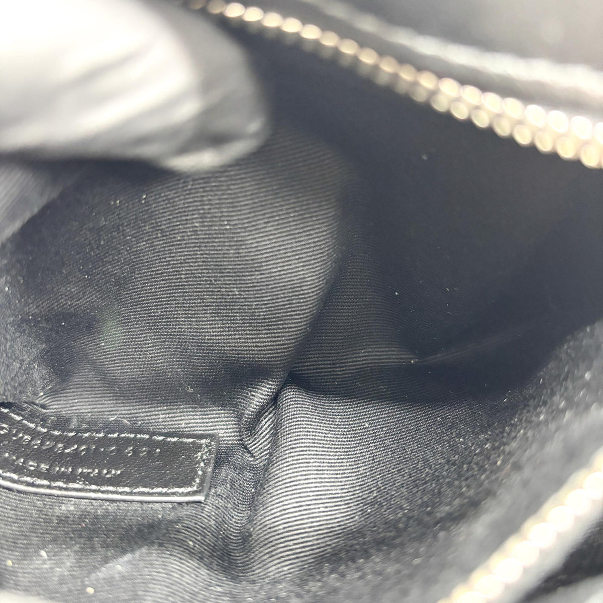 Saint Laurent Loulou Matelasse Chevron Leather, Black, Leather, Shoulder Bag