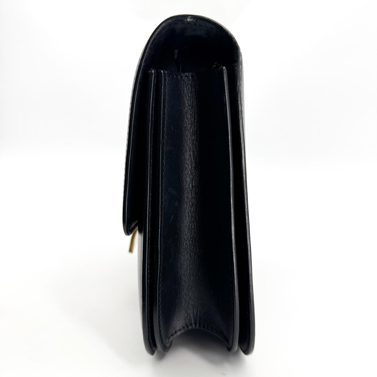 Celine Classic Box Smooth Leather, Black, Leather, Handbag
