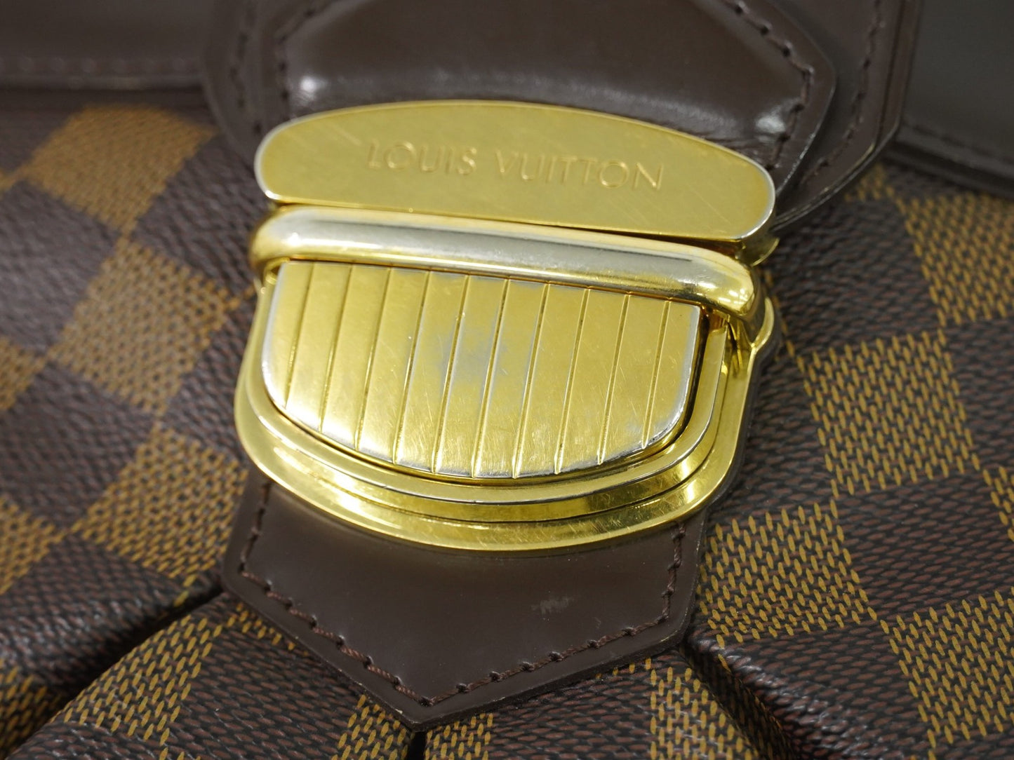 Louis Vuitton Sistina Damier Ebene, Brown, Canvas, Shoulder Bag