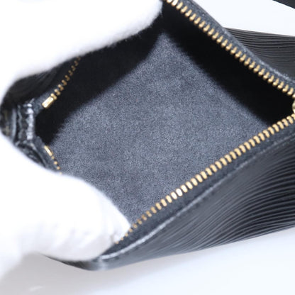 Louis Vuitton Soufflot Pochette Epi Leather, Black, Leather, Clutch
