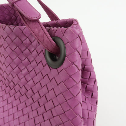 Bottega Veneta Garda Intrecciato Nappa, Purple, Leather, Handbag