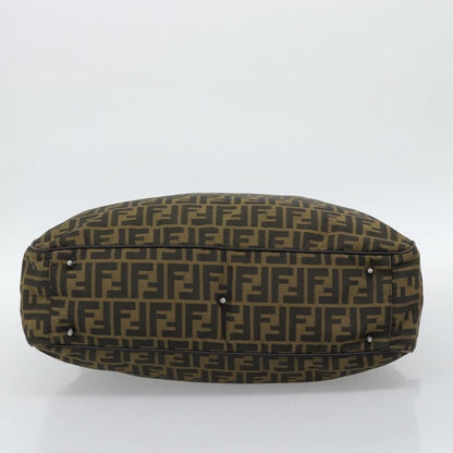 Fendi Vintage Zip Tote Zucca Canvas, Khaki, Canvas, Tote Bag