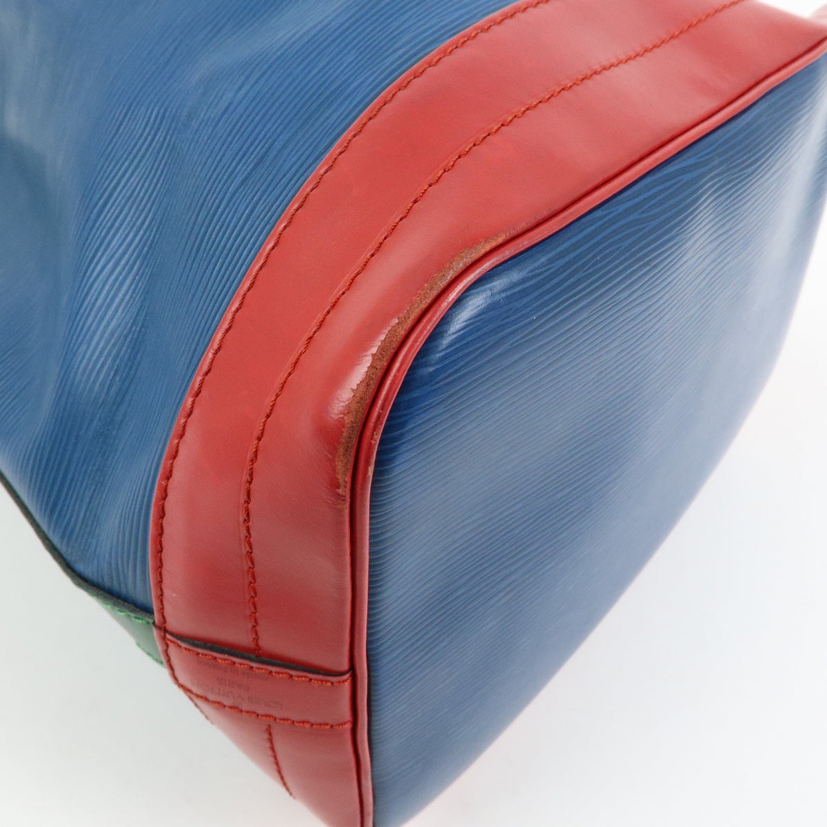 Louis Vuitton Tricolor Noe Epi Leather, Blue, Leather, Handbag