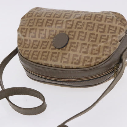 Fendi Shoulder Zucchino Canvas, Beige, Canvas, Shoulder Bag
