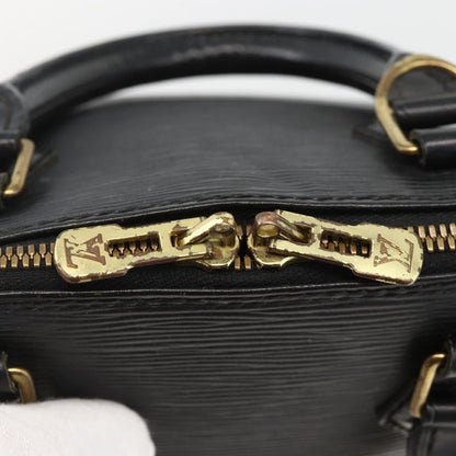Louis Vuitton Alma Epi Leather, Black, Leather, Handbag