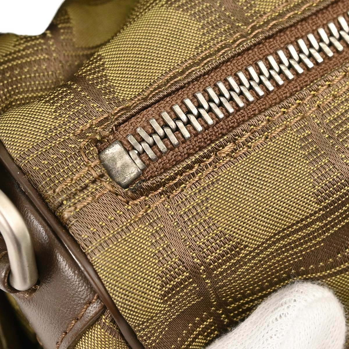 Chanel Travel Line Barrel Nylon, Khaki, Nylon, Travel Bag