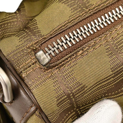 Chanel Travel Line Barrel Nylon, Khaki, Nylon, Travel Bag