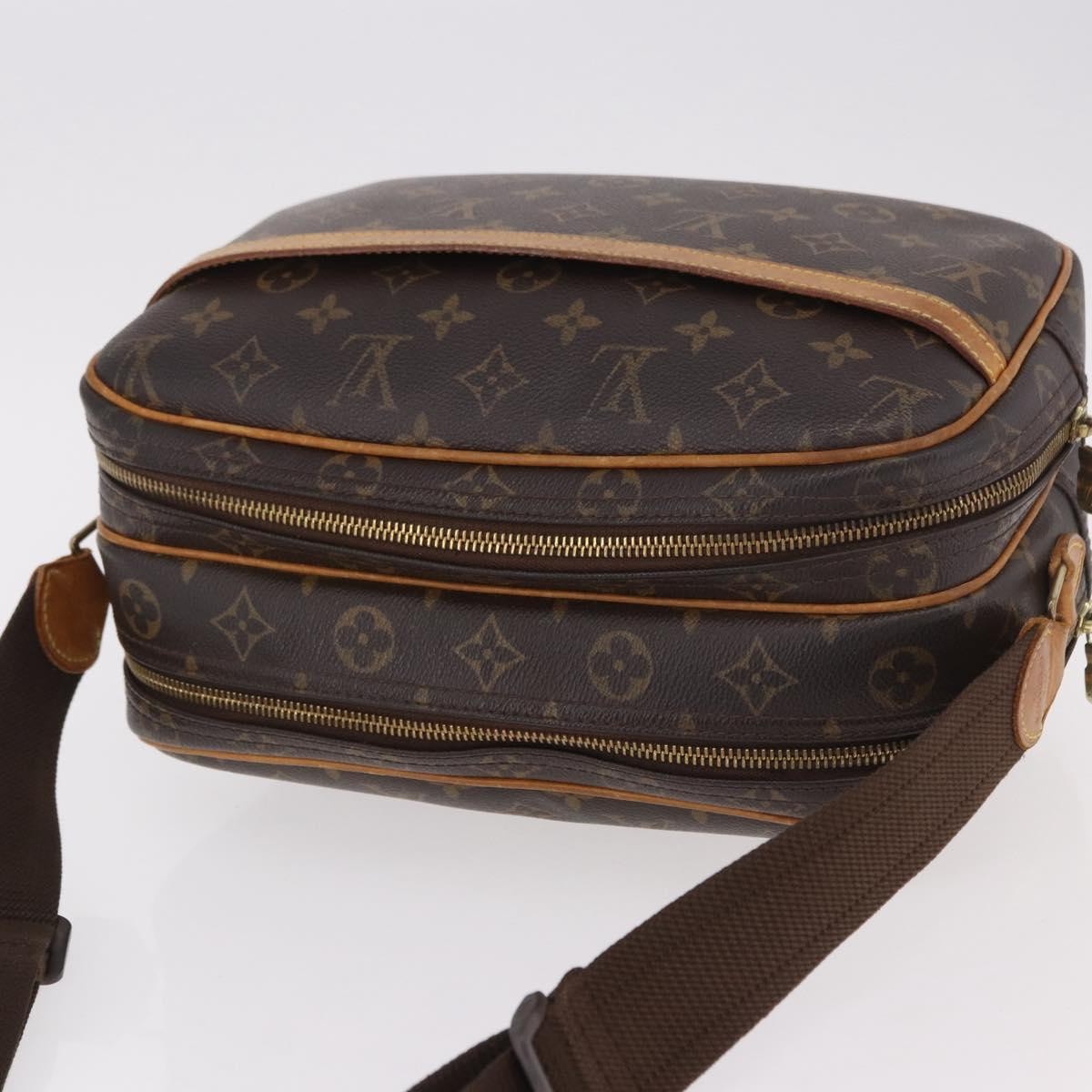 Louis Vuitton Reporter Monogram, Brown, Canvas, Shoulder Bag