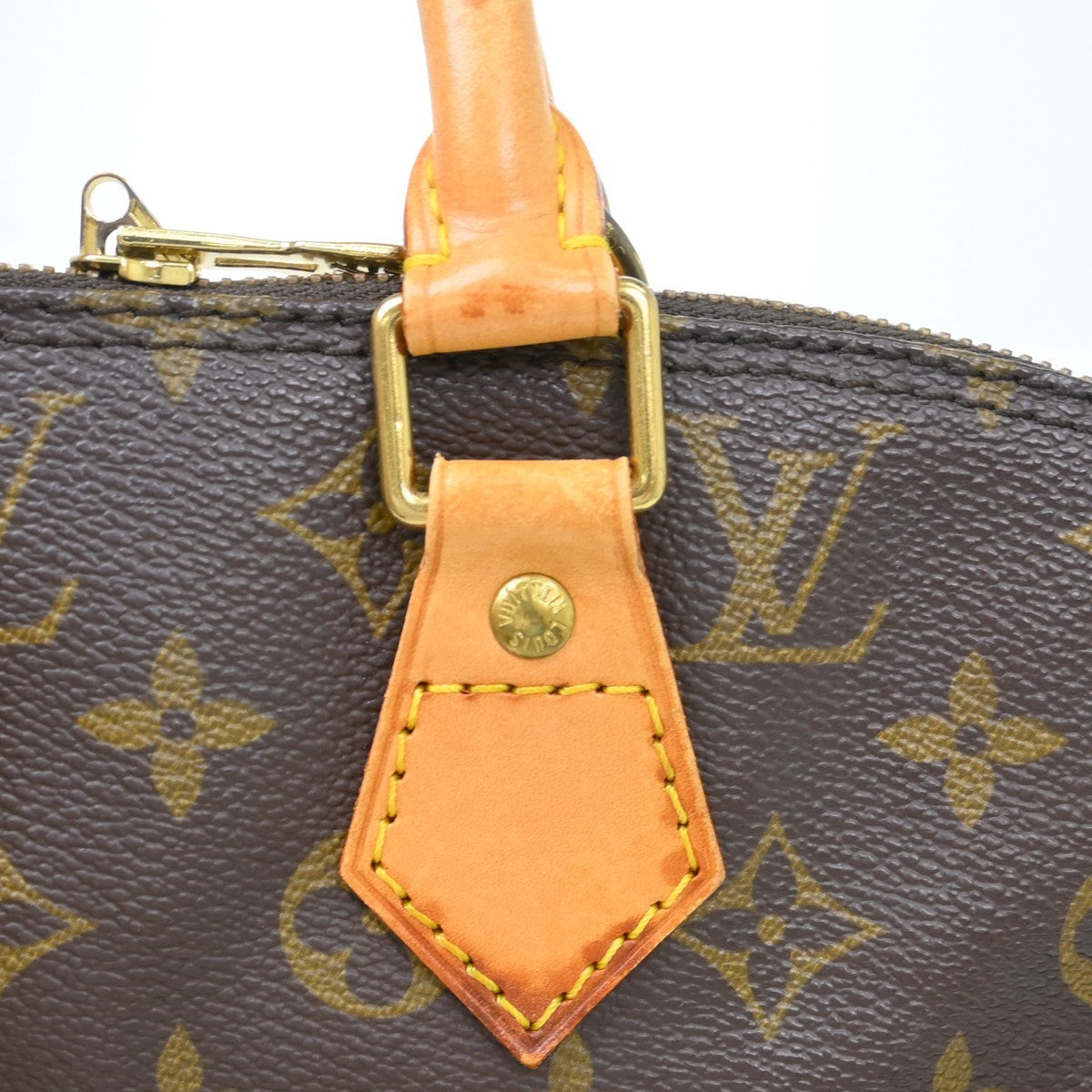 Louis Vuitton Alma Monogram Canvas, Brown, Canvas, Handbag