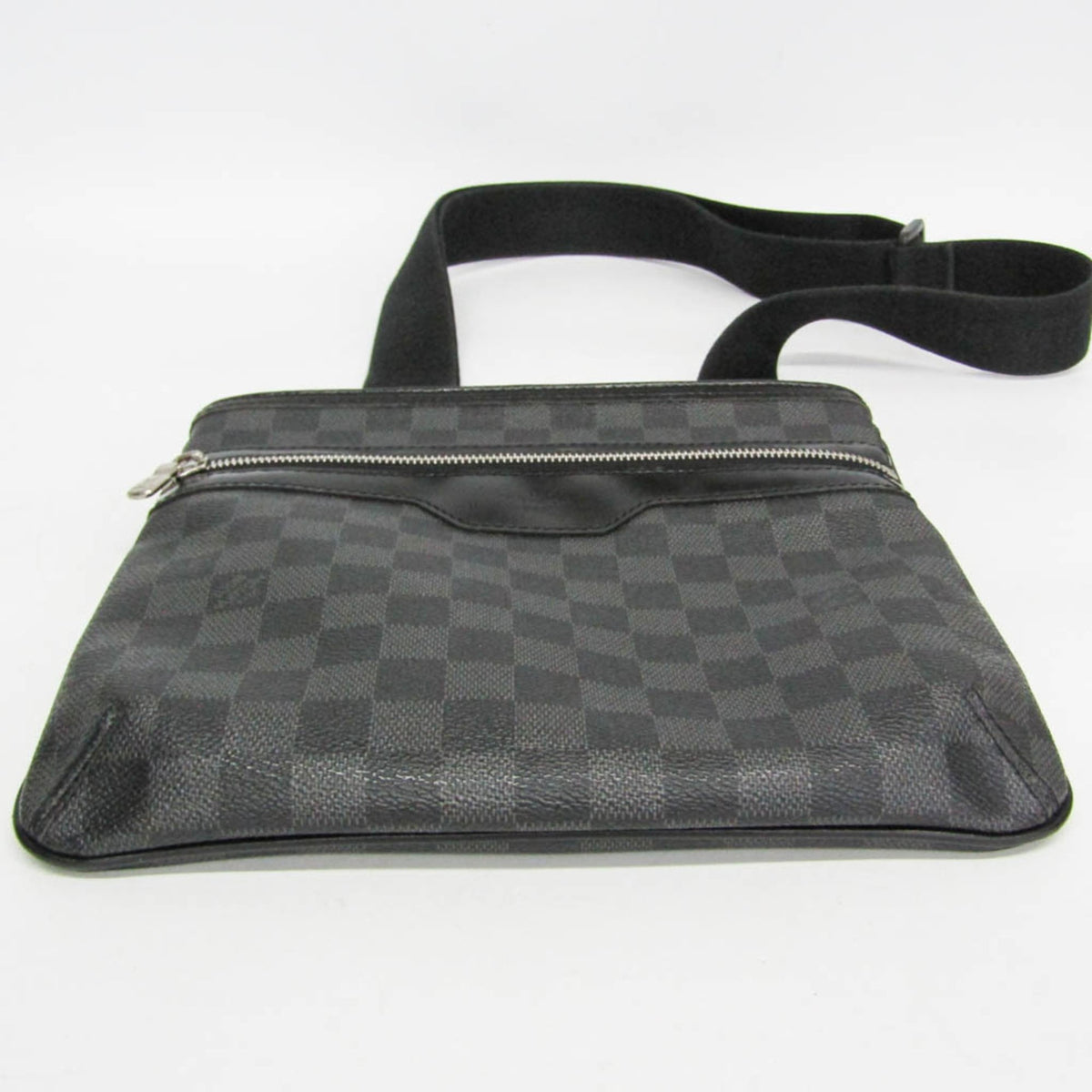 Louis Vuitton Thomas Damier Graphite, Black, Canvas, Shoulder Bag