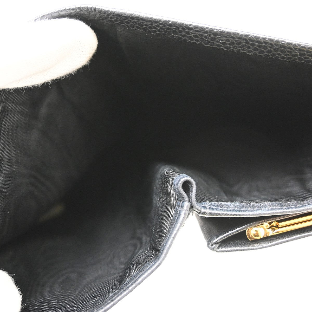 Chanel Timeless CC French Caviar, Black, Leather, Wallet