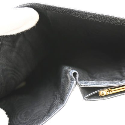 Chanel Timeless CC French Caviar, Black, Leather, Wallet