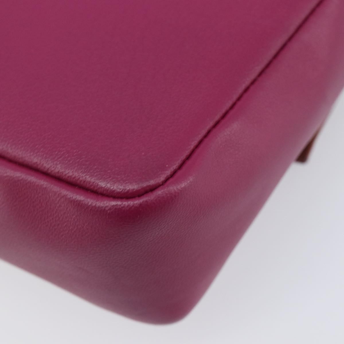 Fendi Be Baguette Flap Leather, Pink, Leather, Handbag