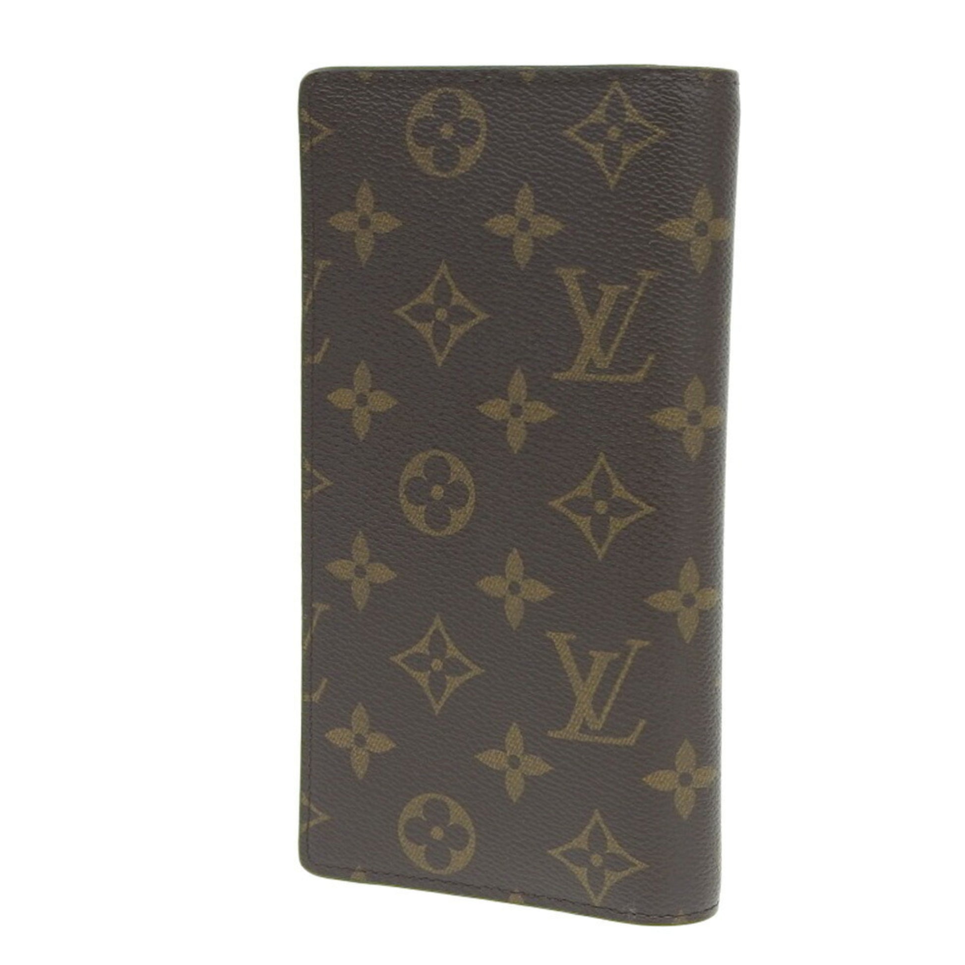 Louis Vuitton Portefeuille Brazza, Brown, Canvas, wallet