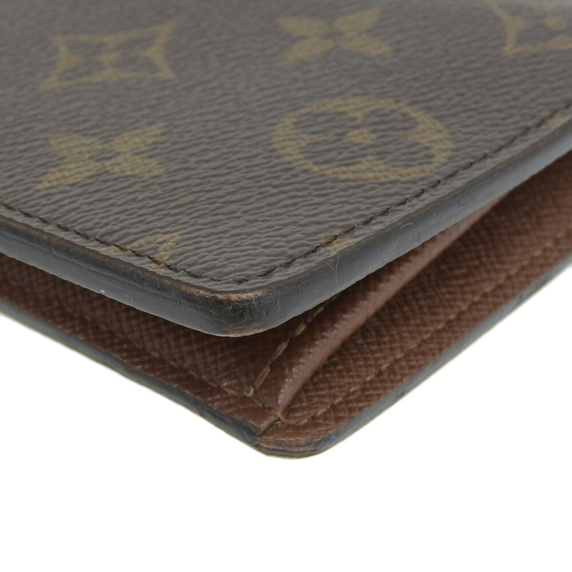 Louis Vuitton Portefeuille Brazza, Brown, Canvas, wallet