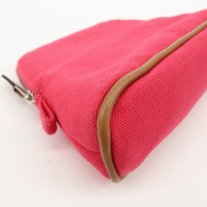 Hermes Bolide Travel Canvas, Pink, Cotton, Clutch