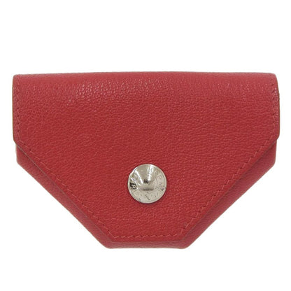 Hermès, Red, Leather, wallet