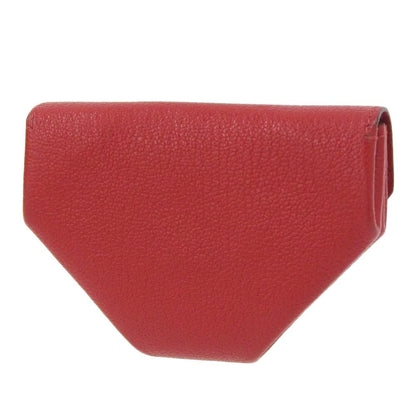 Hermès, Red, Leather, wallet