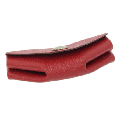 Hermès, Red, Leather, wallet