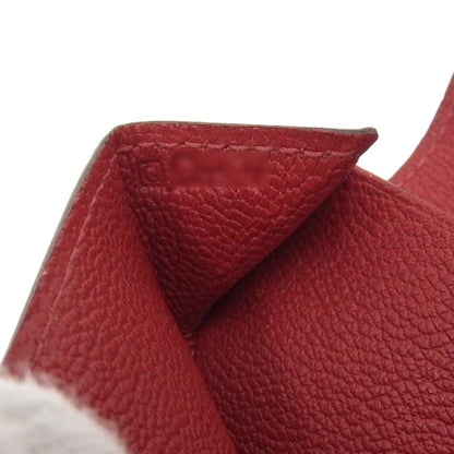 Hermès, Red, Leather, wallet