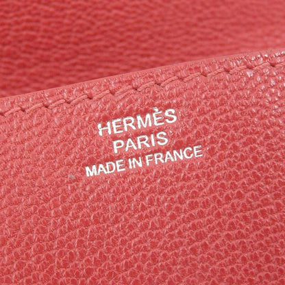 Hermès, Red, Leather, wallet