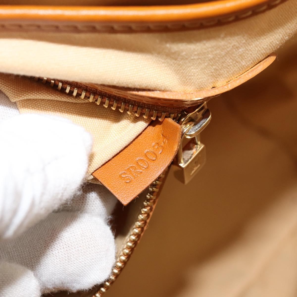 Louis Vuitton Lucille Mini Lin, Beige, Canvas, Handbag