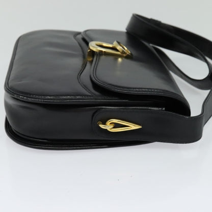 Gucci Vintage Leather, Black, Leather, Shoulder Bag
