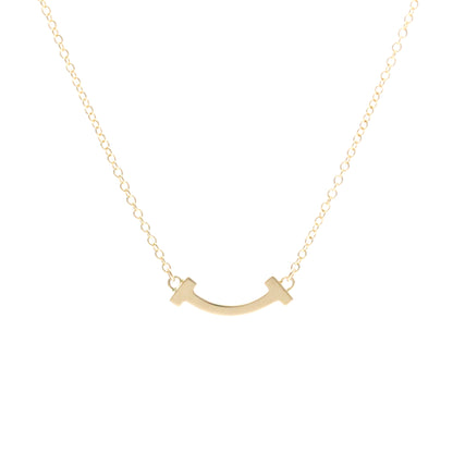 Tiffany & Co. T Smile Pendant 18K Rose Gold, Gold, Pink Gold, Necklace