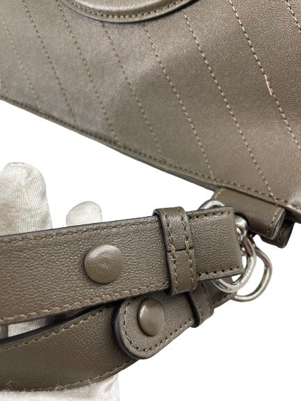 Gucci Blondie NM Tote Diagonal Quilted Leather, BROWN, LEATHER, Tote bag