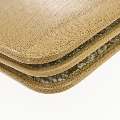 Christian Dior Vintage Chain Flap Leather, Beige, Leather, Shoulder Bag