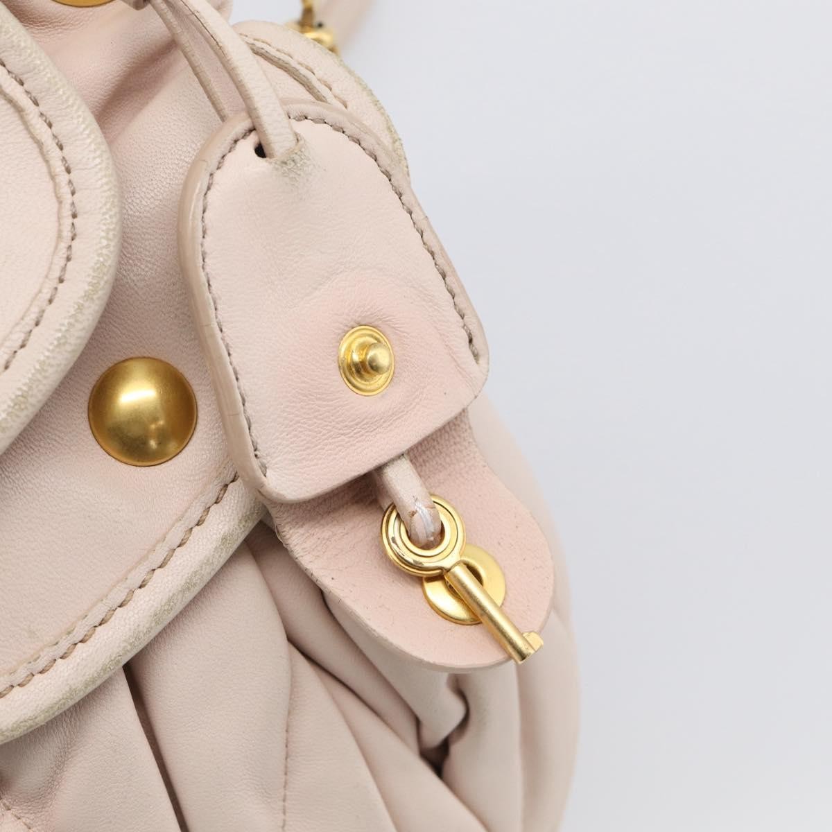 Miu Miu Coffer Hobo Matelasse Leather, Pink, Leather, Handbag