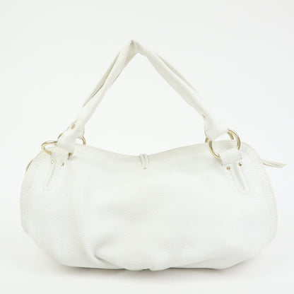 Celine Bittersweet Leather, White, Leather, Handbag