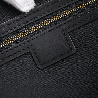 Louis Vuitton Lucille Mini Lin, Black, Canvas, Handbag