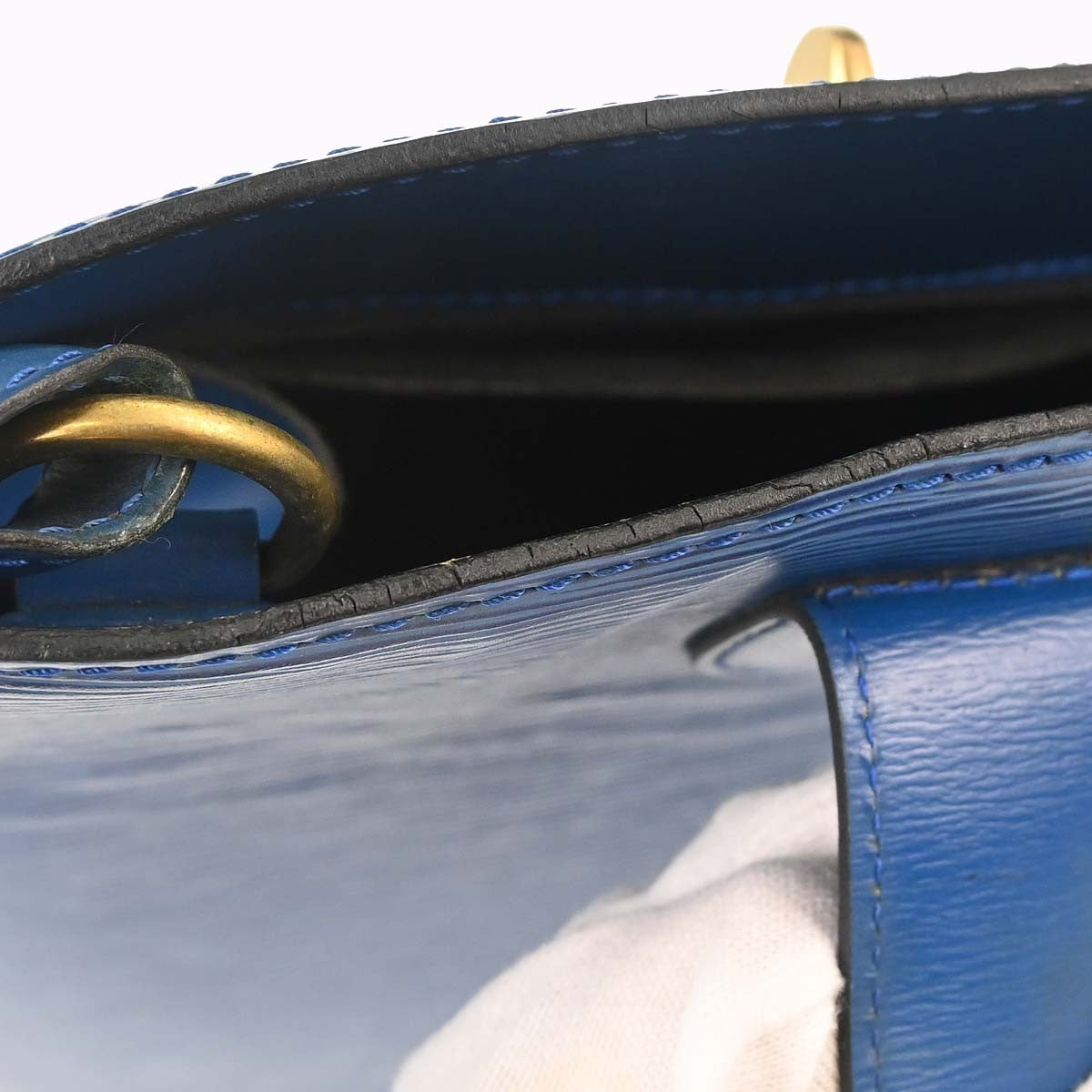Louis Vuitton Cluny Epi, Blue, Leather, Shoulder Bag