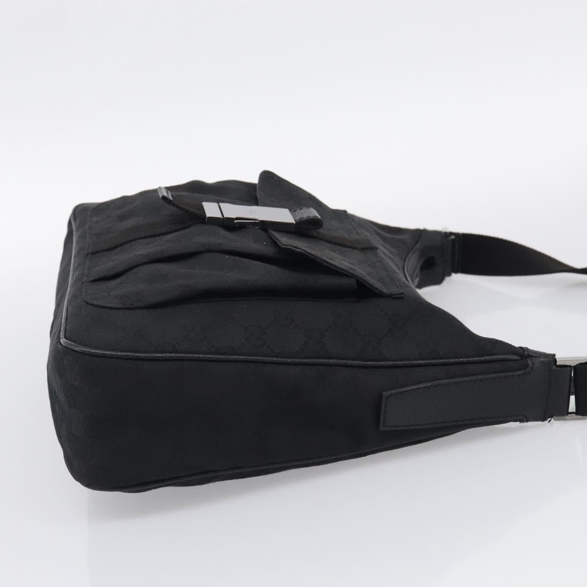 Gucci Shoulder Canvas, Black, Canvas, Shoulder Bag
