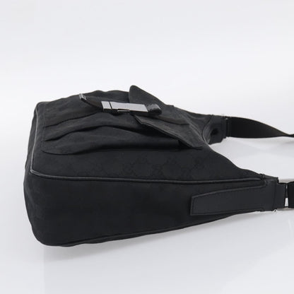 Gucci Shoulder Canvas, Black, Canvas, Shoulder Bag