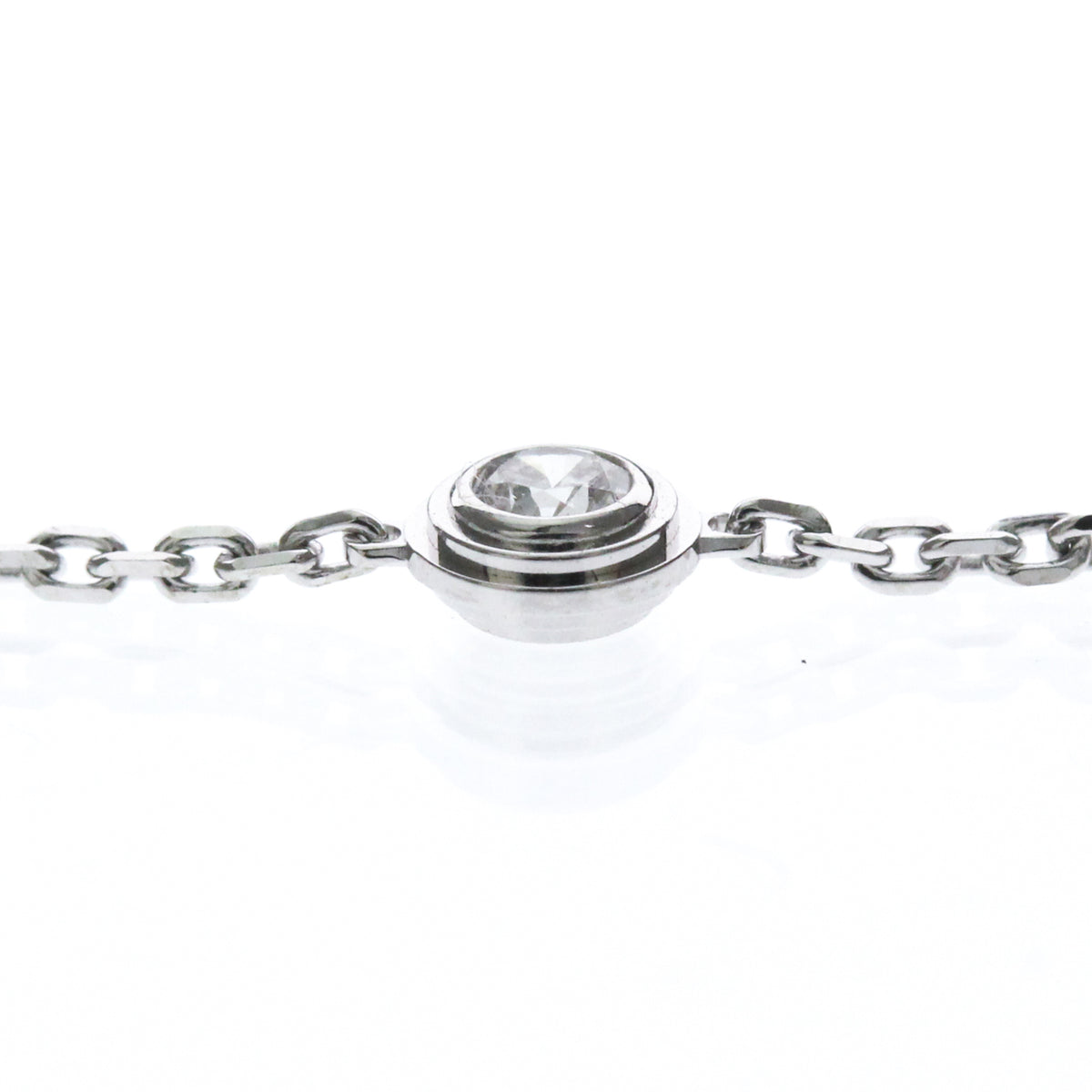 Cartier D'Amour 18K White Gold and Diamond, Silver, White Gold, Bracelet