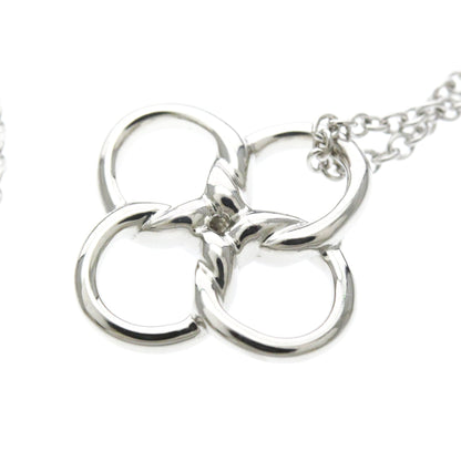 Tiffany & Co. Elsa Peretti Quadrifoglio Pendant Platinum, Silver, Platinum, Necklace
