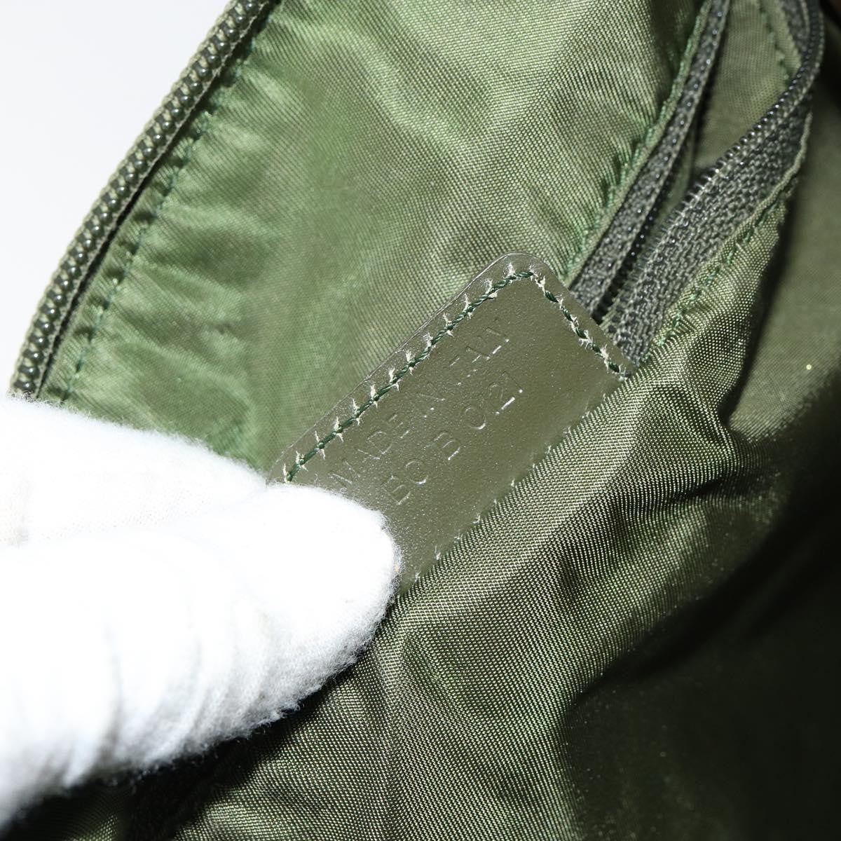 Christian Dior Vintage Trotter Canvas, Green, Canvas, Shoulder Bag