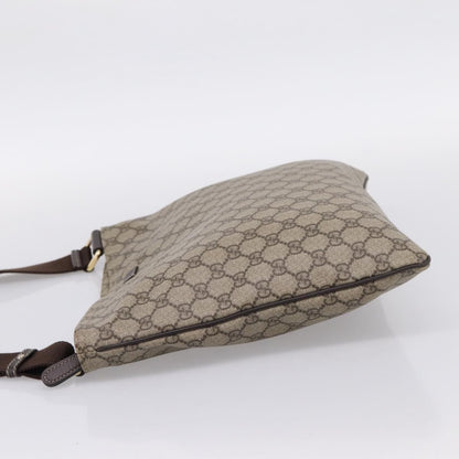 Gucci Zip Top Messenger GG Coated Canvas, Beige, Canvas, Handbag