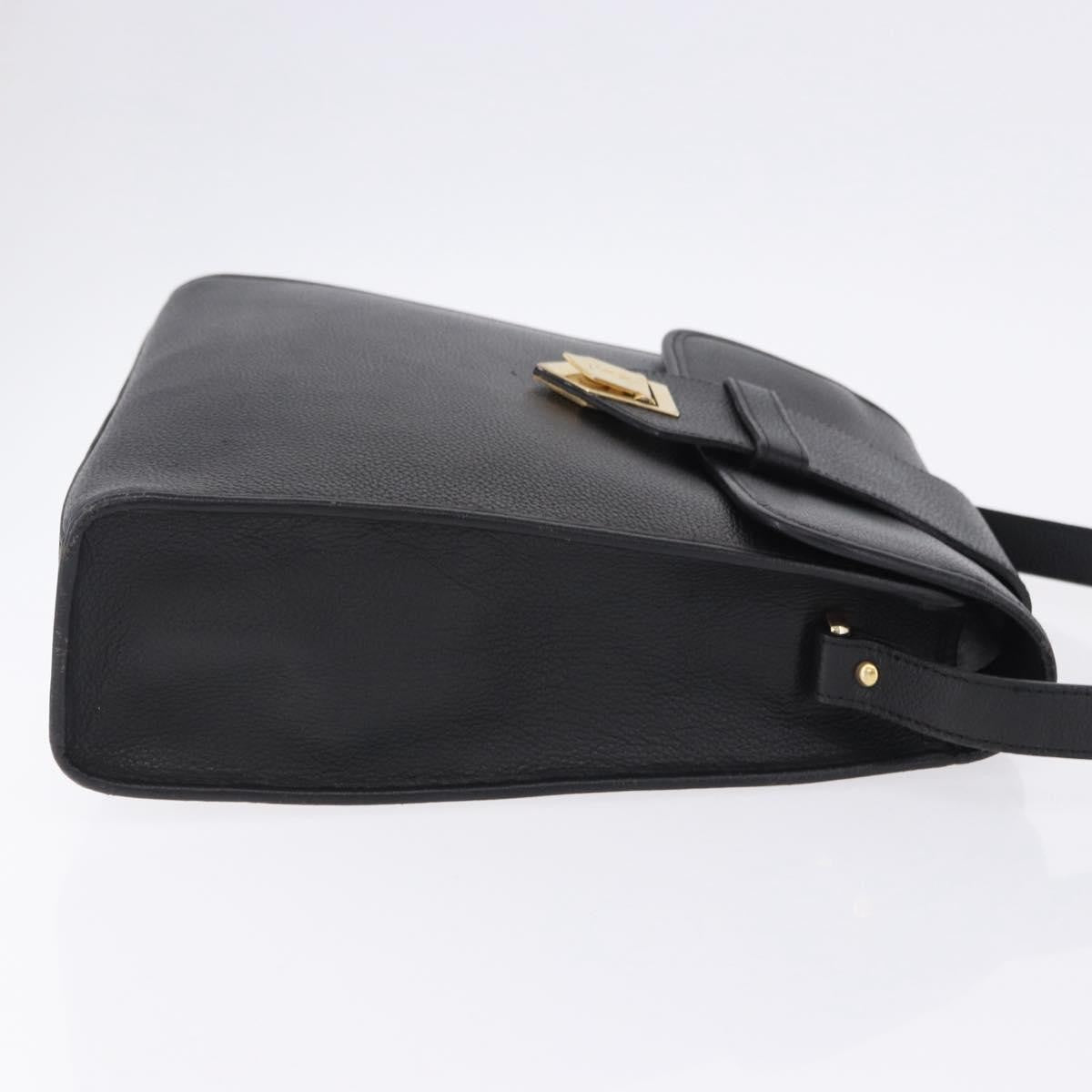 Saint Laurent Vintage Shoulder bag leather, Black, Leather, Shoulder Bag