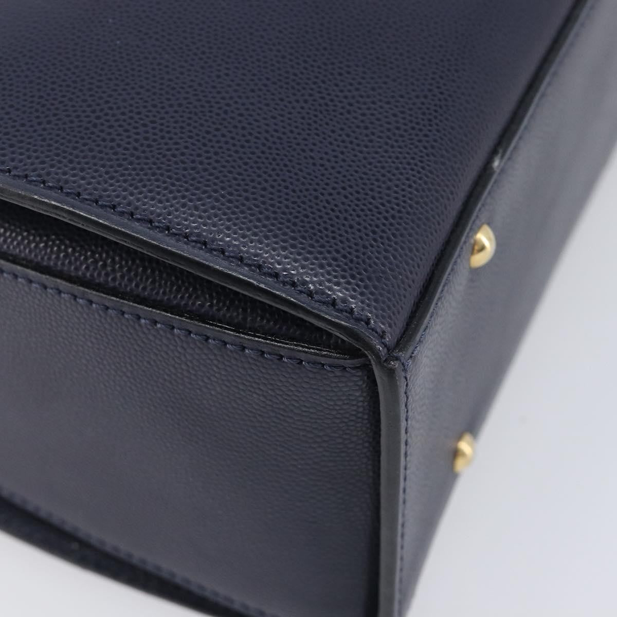 Celine Handbag Leather, Navy, Leather, Handbag