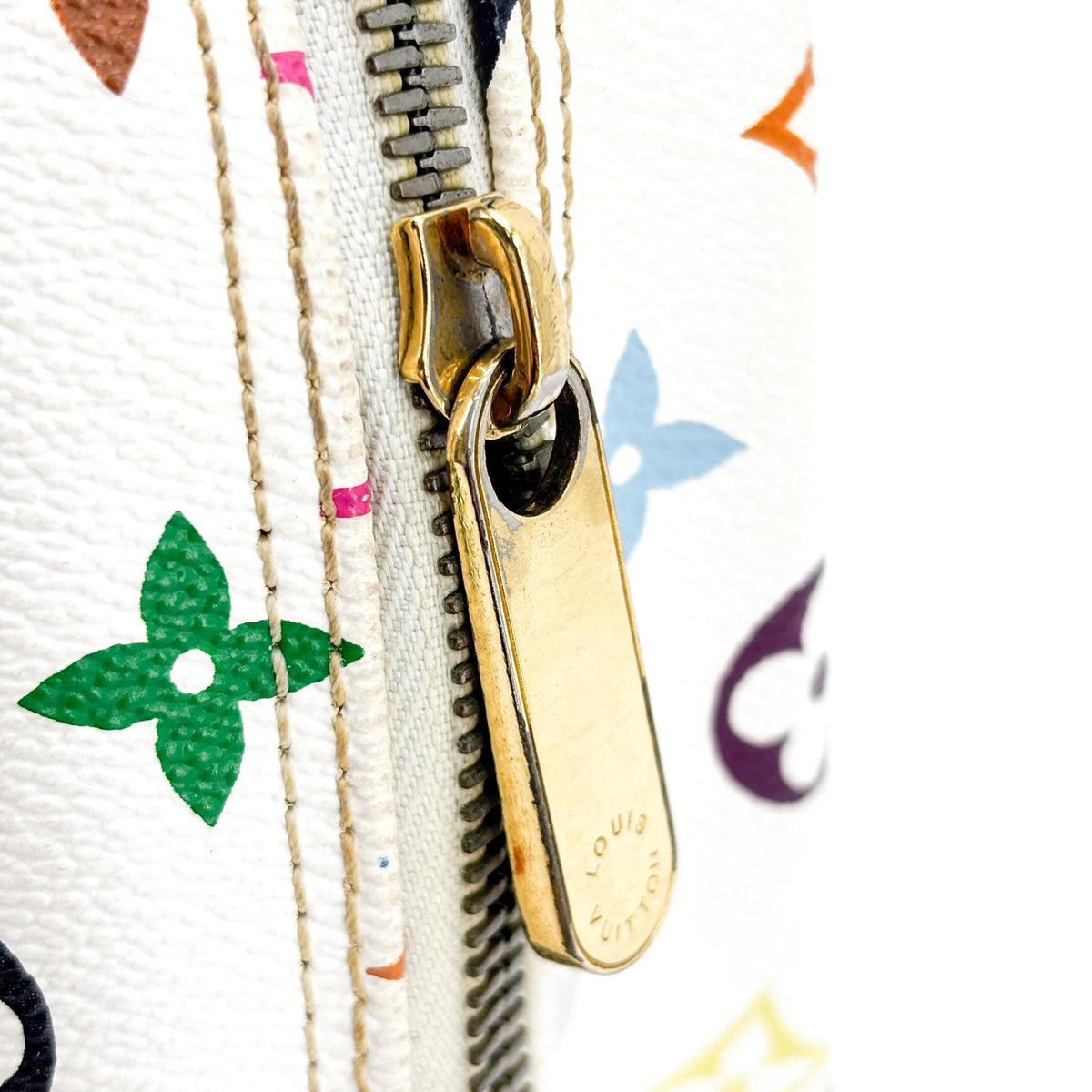Louis Vuitton Trouville Monogram Multicolor, White, Canvas, Handbag